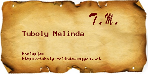 Tuboly Melinda névjegykártya